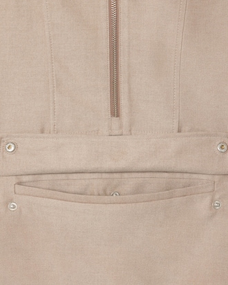 Giacca pullover oversize in flanella