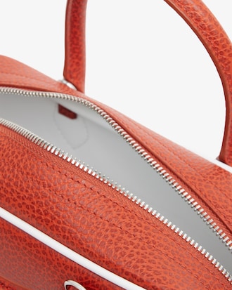 Borsa piccola da palestra in pelle stampata Runway