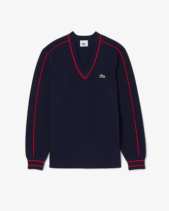 Maglione a righe con scollo a V Archive Edition