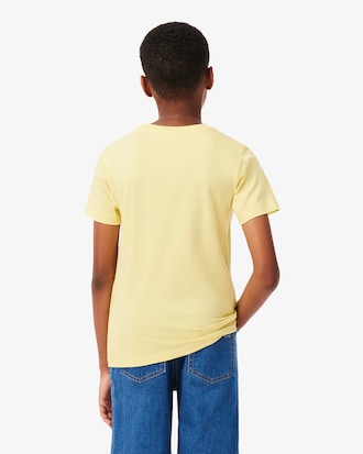 T-shirt in cotone testurizzato Lacoste