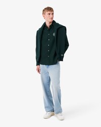 Camicia Oxford regular fit con stemma