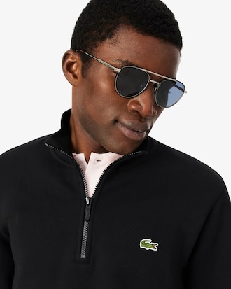 Felpa con collo alto con zip