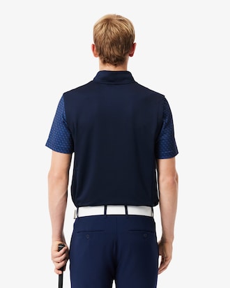 Gilet da golf con zip a un quarto per abbigliamento a strati