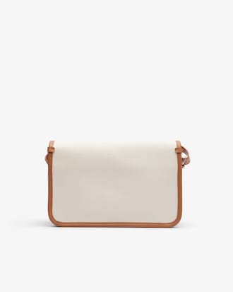 Borsa a tracolla in canvas con patta Heritage
