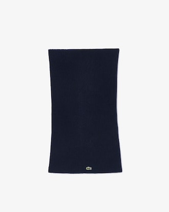 Sciarpa ad anello in cashmere a costine