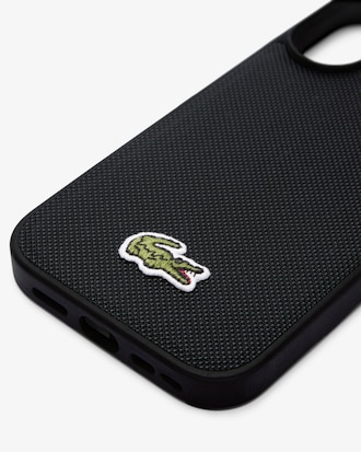 Custodia per iPhone 16 in petit piqué