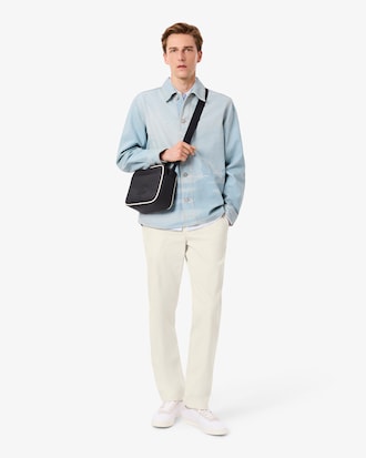 Pantaloni chino regular fit in velluto a coste