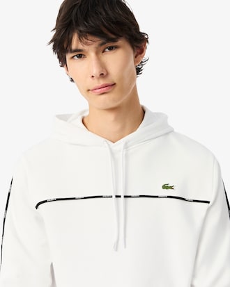 Felpa classic fit a righe con logo