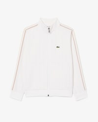 Felpa unisex a collo alto con zip e monogramma