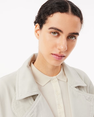 Trench oversize in denim
