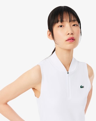 Polo da tennis elasticizza senza maniche Ultra-Dry