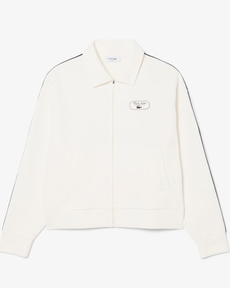 Felpa Tennis Heritage con zip e stemma