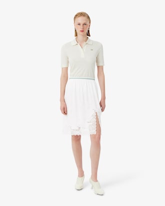 Gonna in tulle ricamato motivo paesaggio Runway