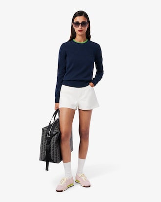 Maglione girocollo in maglia 3D