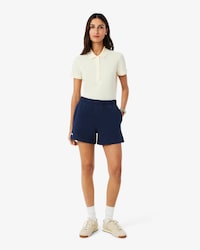 Shorts in tessuto felpato