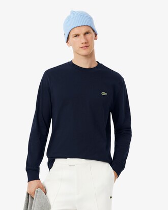 T-shirt in cotone a maniche lunghe