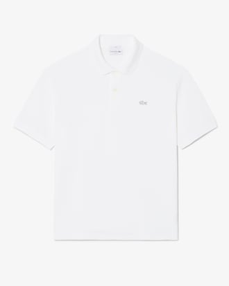 Polo in piqu&eacute; pesante loose fit