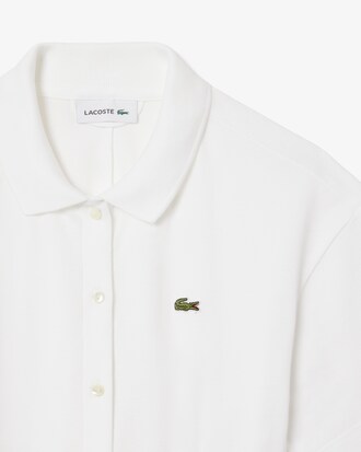 Abito polo svasato in mini piqué