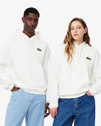 Felpa con cappuccio con stemma loose fit