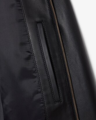Giacca in pelle cropped