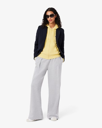 Felpa con cappuccio e zip in pile