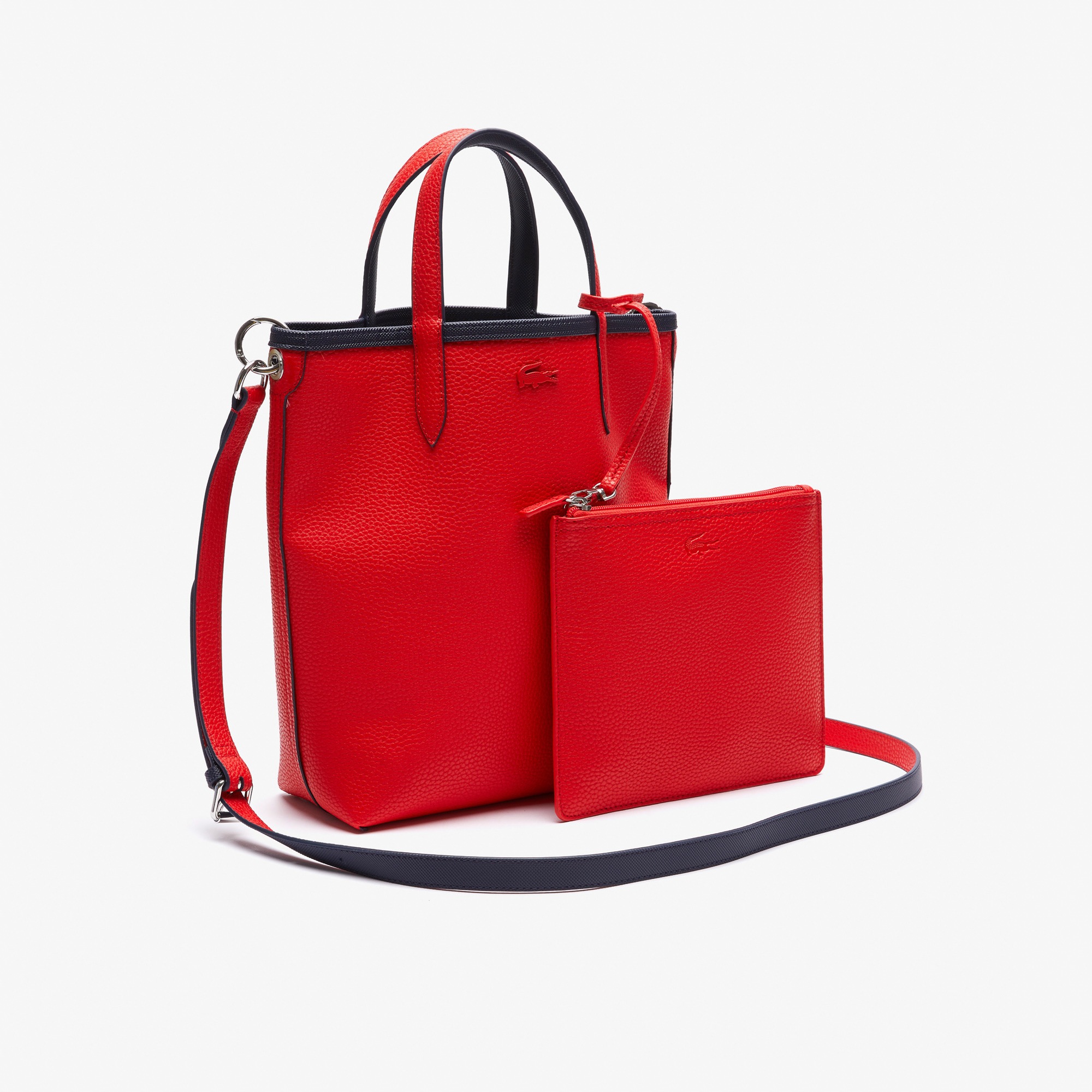 Tote bag da donna in canvas spalmato double face Anna LACOSTE
