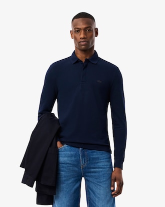 Polo regular fit in piqué elasticizzato Paris