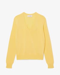 Maglione con scollo a V in maglia senza cuciture