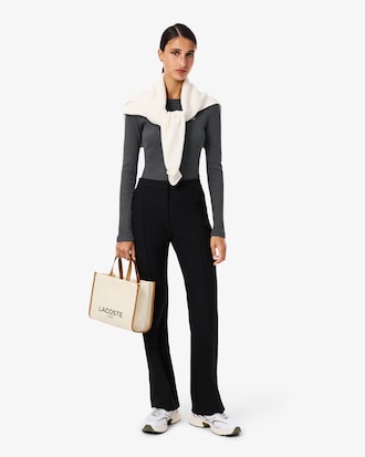 T-shirt in cotone a costine slim fit