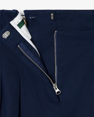 Pantaloni chino in gabardine elasticizzato wide fit