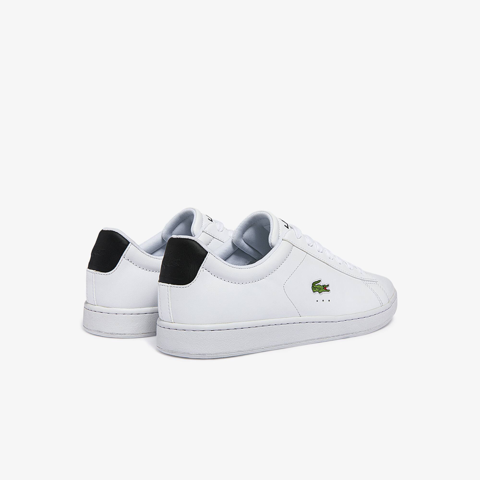 LACOSTE SNEAKERS UOMO Carnaby Evo PE 2020 Scarpe Pelle Bianche Nere  Ricamata EUR 75,00 - PicClick IT