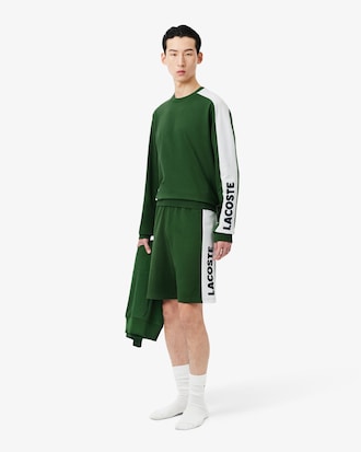 Shorts homewear taglio dritto in tessuto felpato