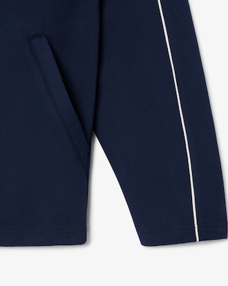 Tennis Heritage Zipped Badge Accent Sweatshirt