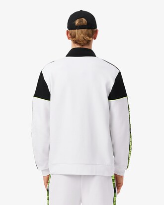 Felpa da tennis con zip color block