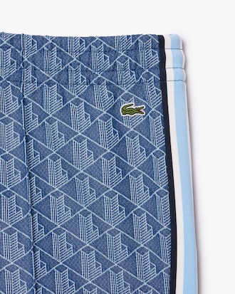 Pantaloni della tuta svasati con monogramma