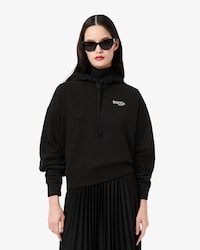 Felpa oversize con cappuccio e logo