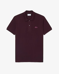 Polo classic fit con coccodrillo metallizzato