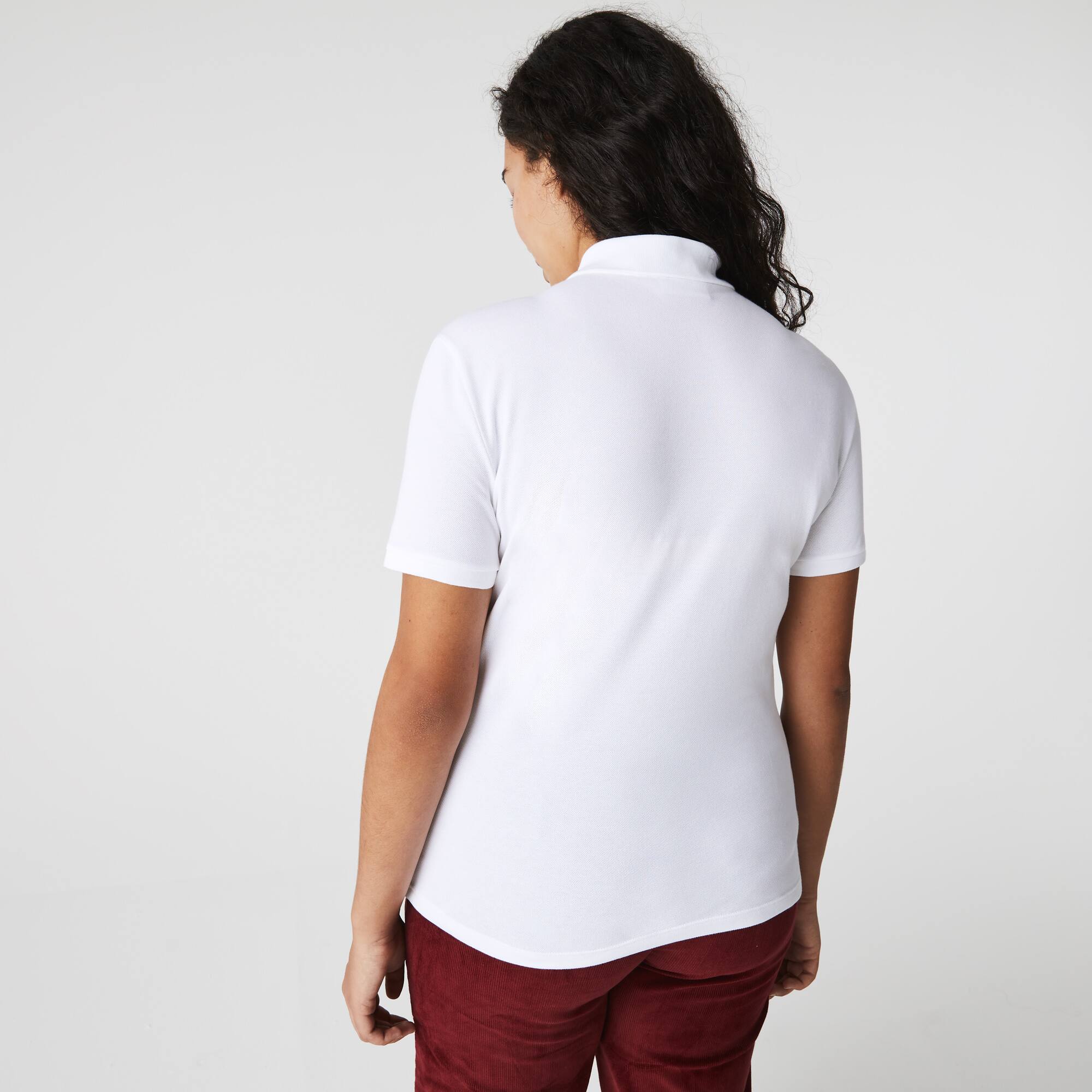 Tシャツ・カットソー LACOSTE Woman Polo Shirt Green PF5462 SIW Women's L.12.D Slim Fit Stretch Mini Piqué Polo - Polo