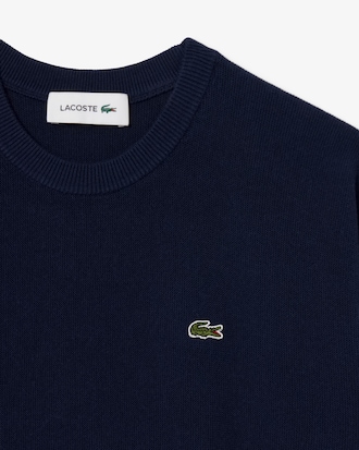 Maglione girocollo in cotone relaxed fit