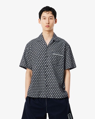 Camicia relaxed fit con stampa