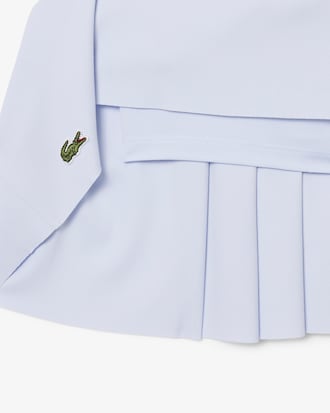 Gonna Oxford in cotone plissettata