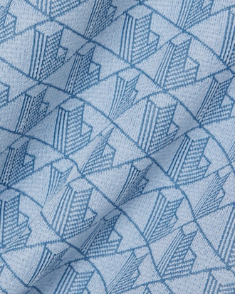 Polo dal taglio classico in jacquard con monogramma