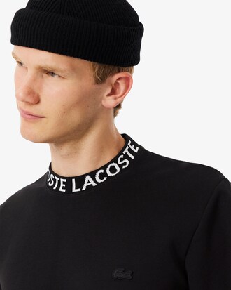 Felpa in jersey con marchio jacquard