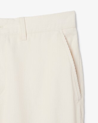 Pantaloni chino regular fit in velluto a coste