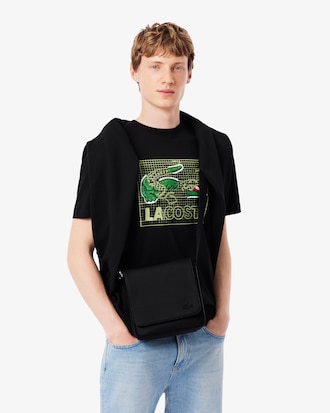 Borsa a tracolla da uomo classica con chiusura a patta