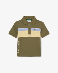 Polo in piqu&eacute; color block