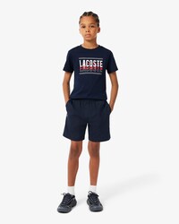 Shorts sportivi in taffet&agrave; a rombi