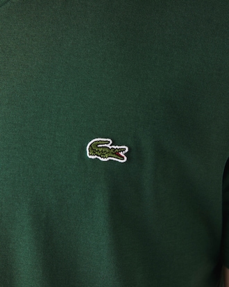 T-shirt con collo a V in jersey di cotone Pima leggero
