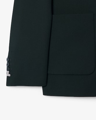 Blazer in misto lana con stemma