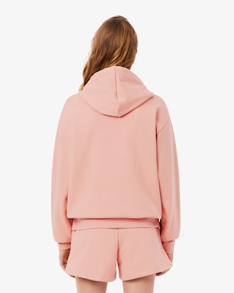 Felpa oversize in pile con cappuccio